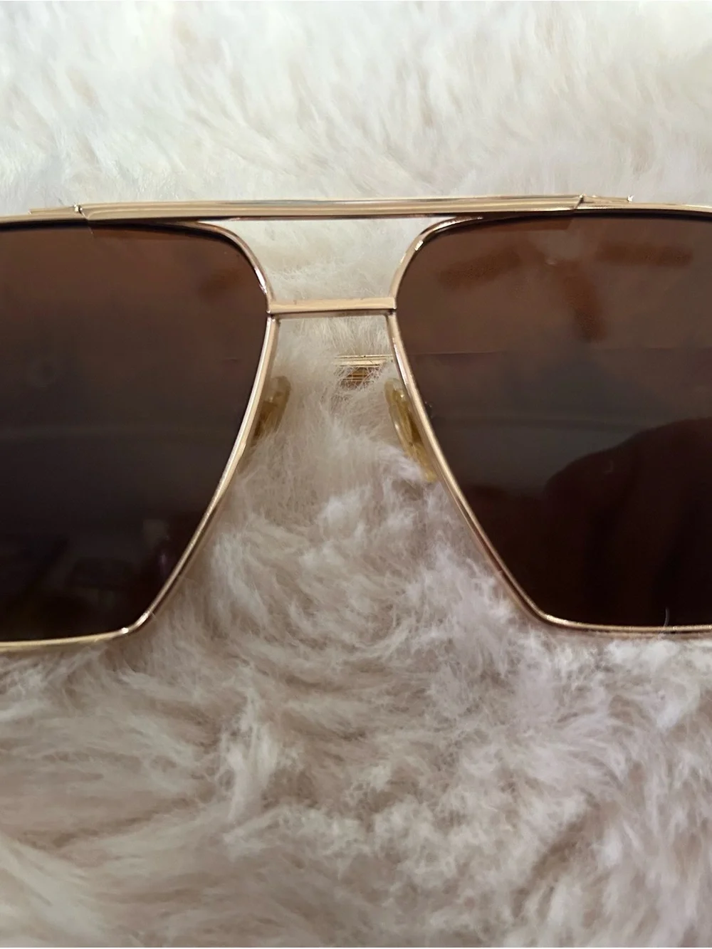Gold Frame Brown Lens Aviator Sunglasses